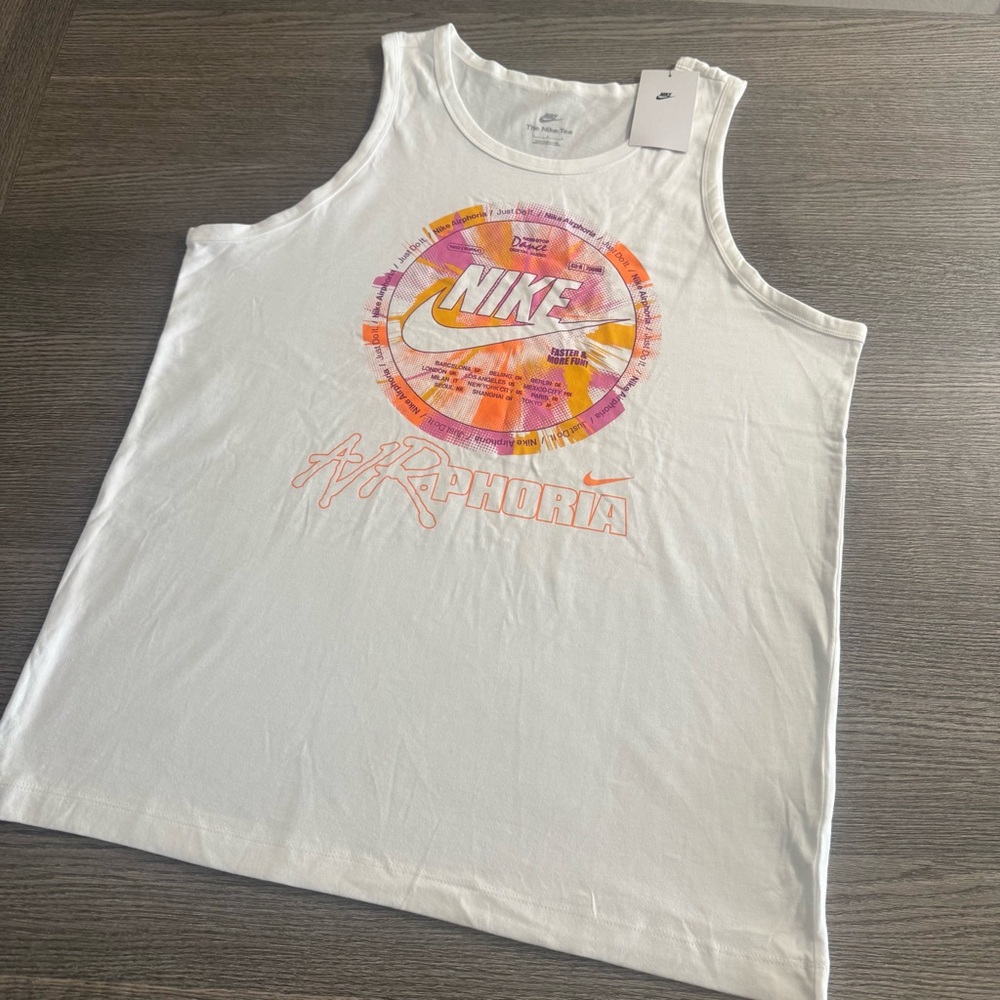 Nike Just Do It Men’s Airphoria Tank Top Tee Sz Large